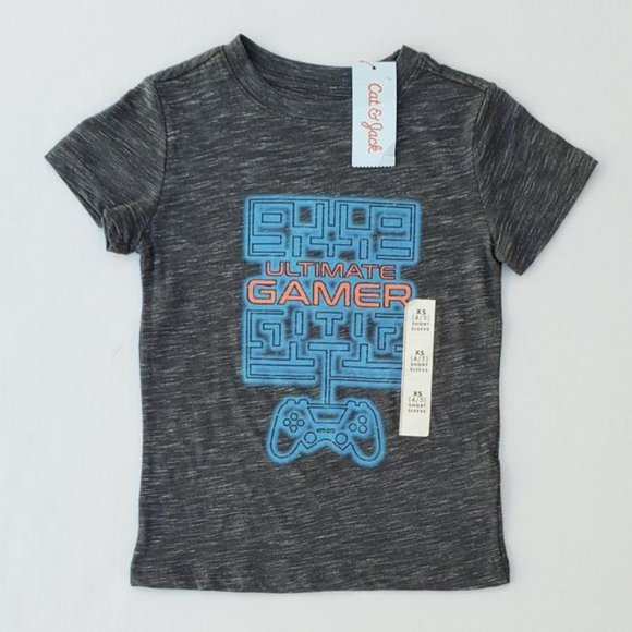 Cat & Jack Boys Ultimate Gamer T-Shirt sz XS (4/5) - Picture 2 of 4